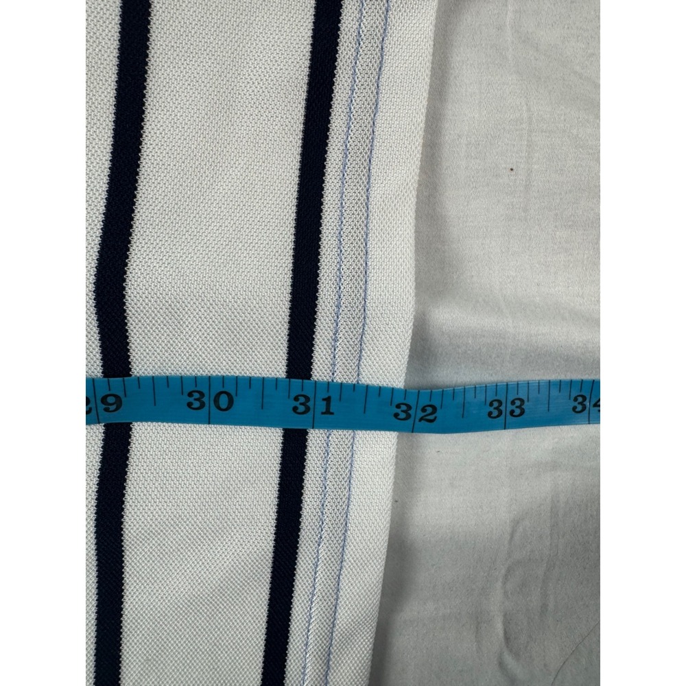 RLX Ralph Lauren Mens XXL Blue White Striped Performance Golf Polo Shirt - Picture 6 of 9